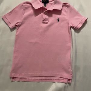 Boys pink size 6 Polo shirt